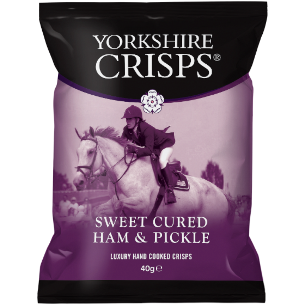 Yorkshire Crisps Sweet Cured Ham & Pickle Flavour  - 1.4oz (40g)