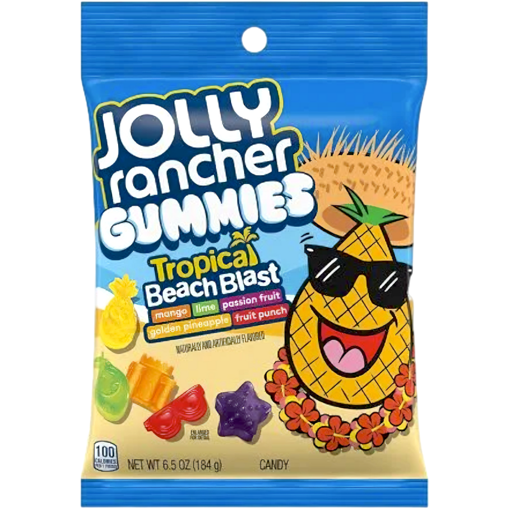 Jolly Rancher Gummies Tropical Beach Blast Peg Bag - 6.5oz (184g)