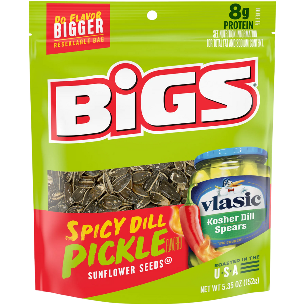 BIGS Sunflower Seeds Vlasic Spicy Dill Pickle Flavour - 5.35oz (152g)