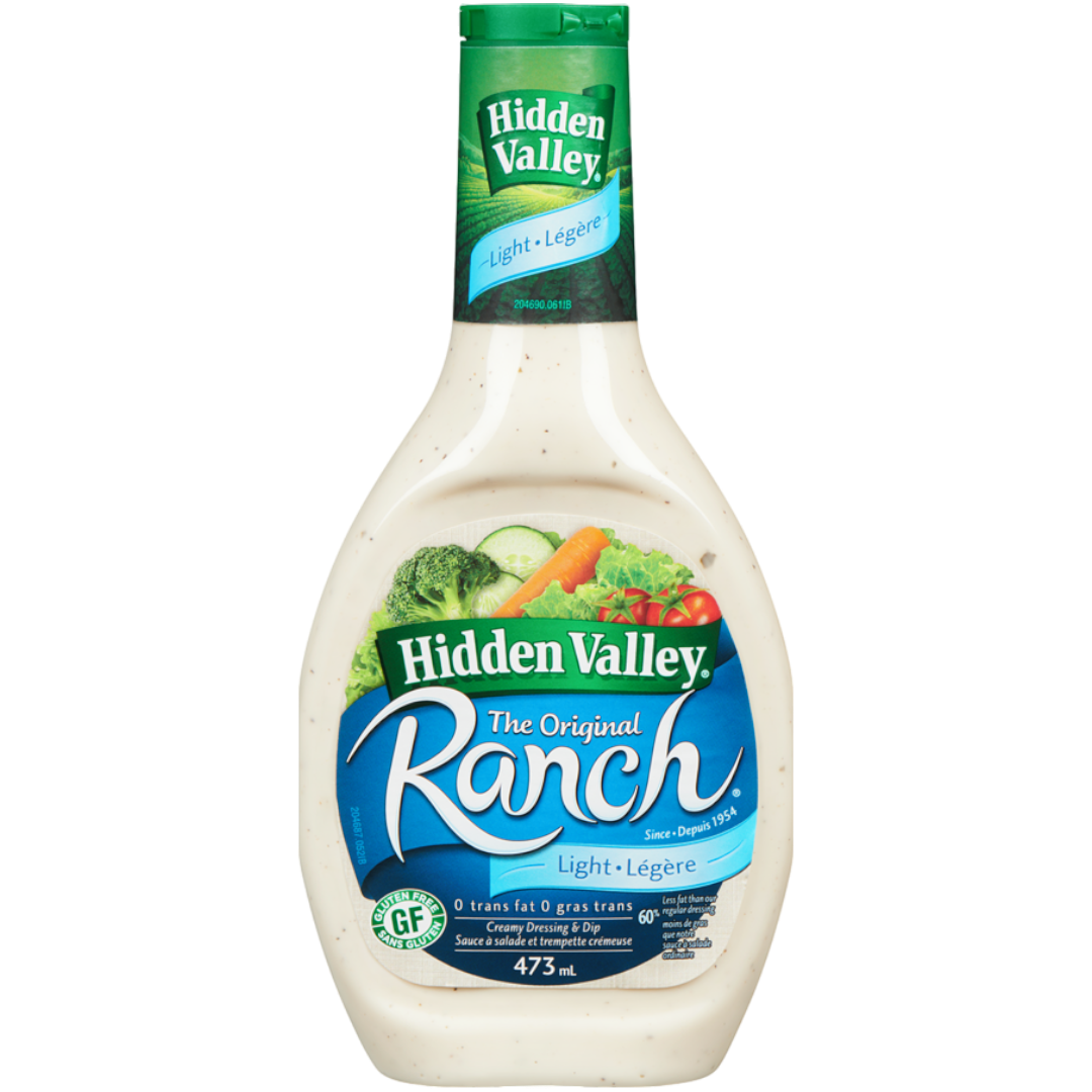 Hidden Valley Light Original Ranch Dressing - 16fl.oz (473ml) – Poppin ...