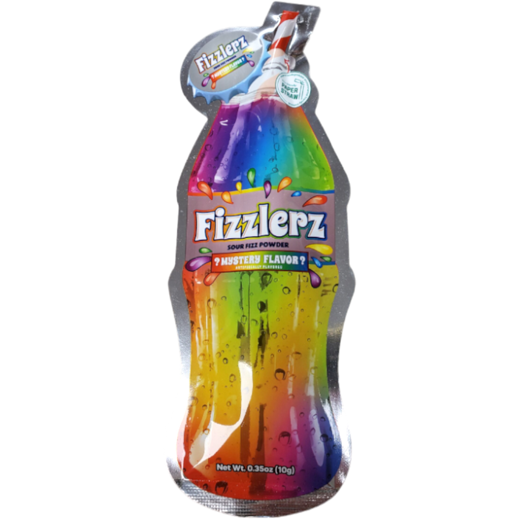 Fizzlerz Straw Sucker Sour Fizz Powder Mystery Flavour  - 0.35oz (10g)