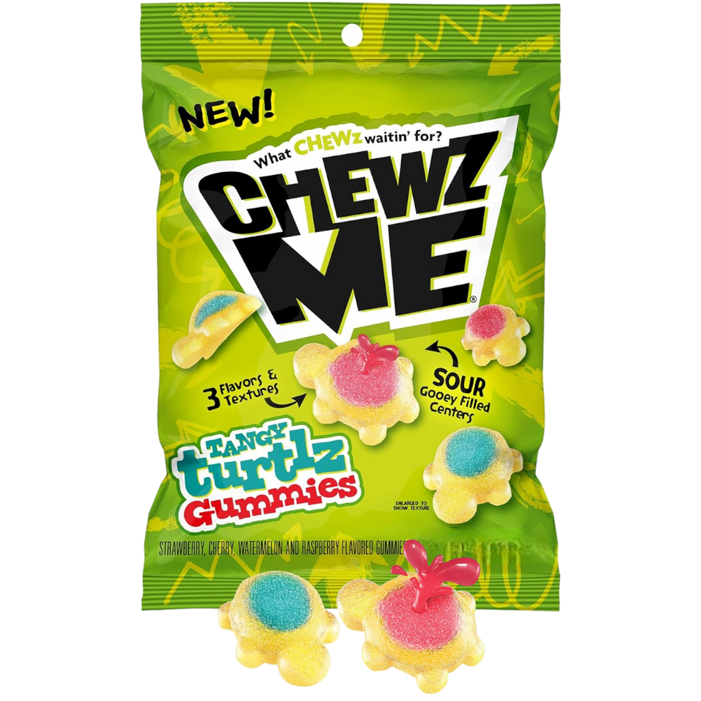 Chewz Me Tangy Turtlz Sour Goo-Filled Gummies - 3.2oz (91g)