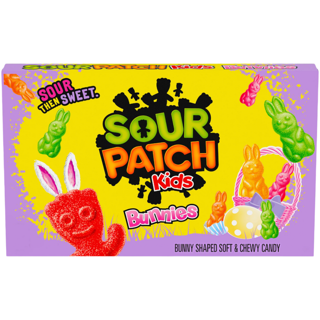 Sour Patch Kids Bunnies Theatre Box (Easter Limited Edition) - 3.1oz (88g)