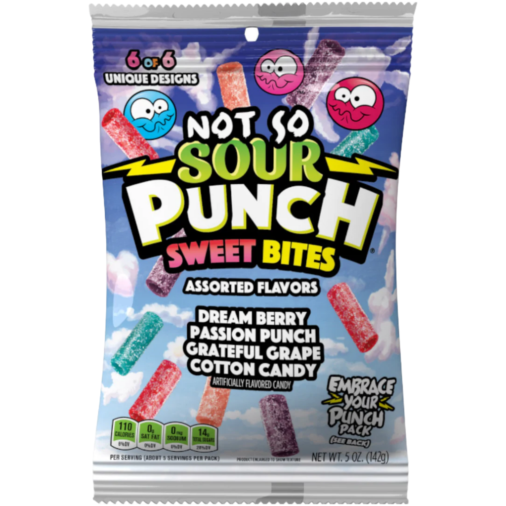 Sour Punch Not So Sour Sweet Bites Assorted Flavours - 5oz (142g)