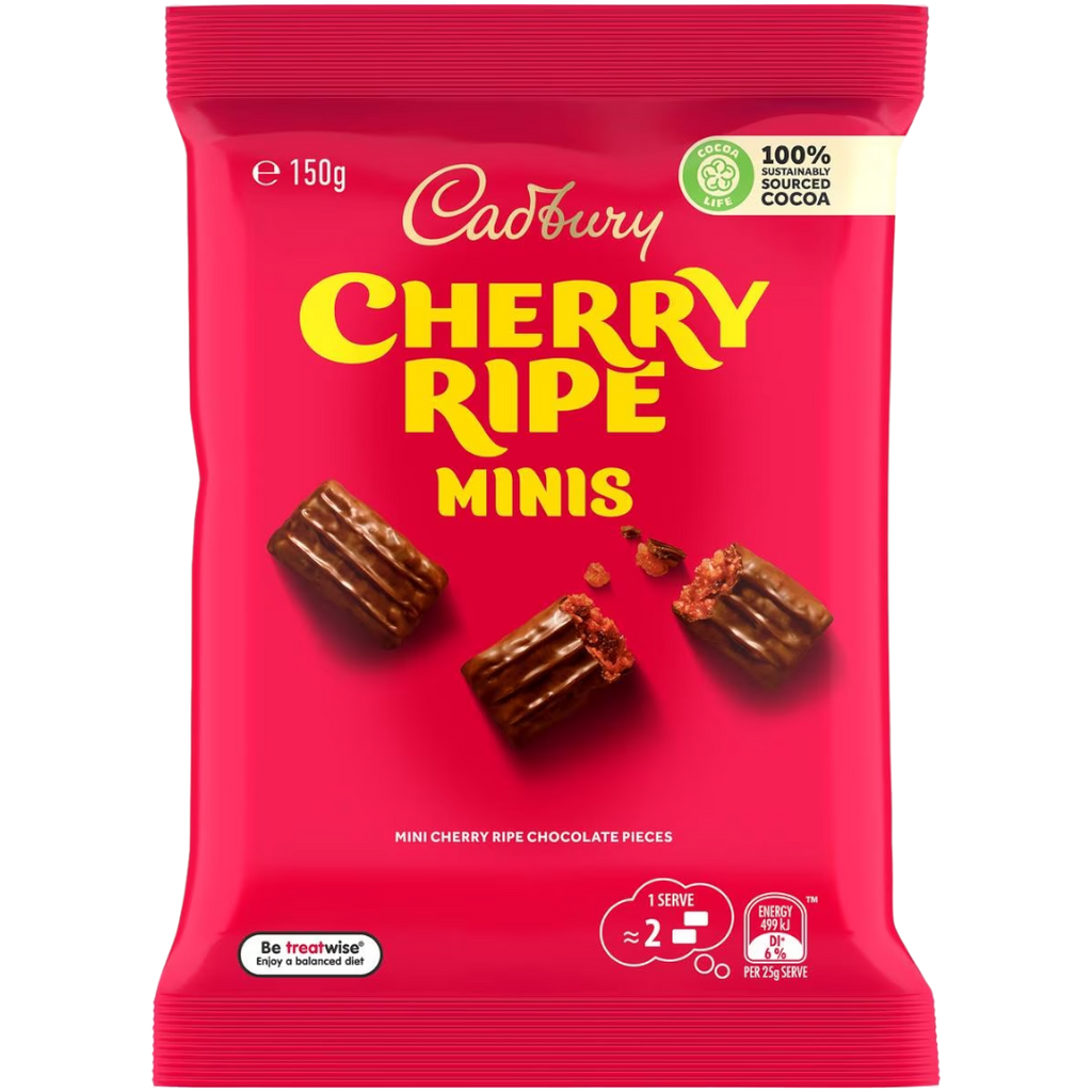 Cadbury Cherry Ripe Minis Share Bag (Australia) - 5.3oz (150g)