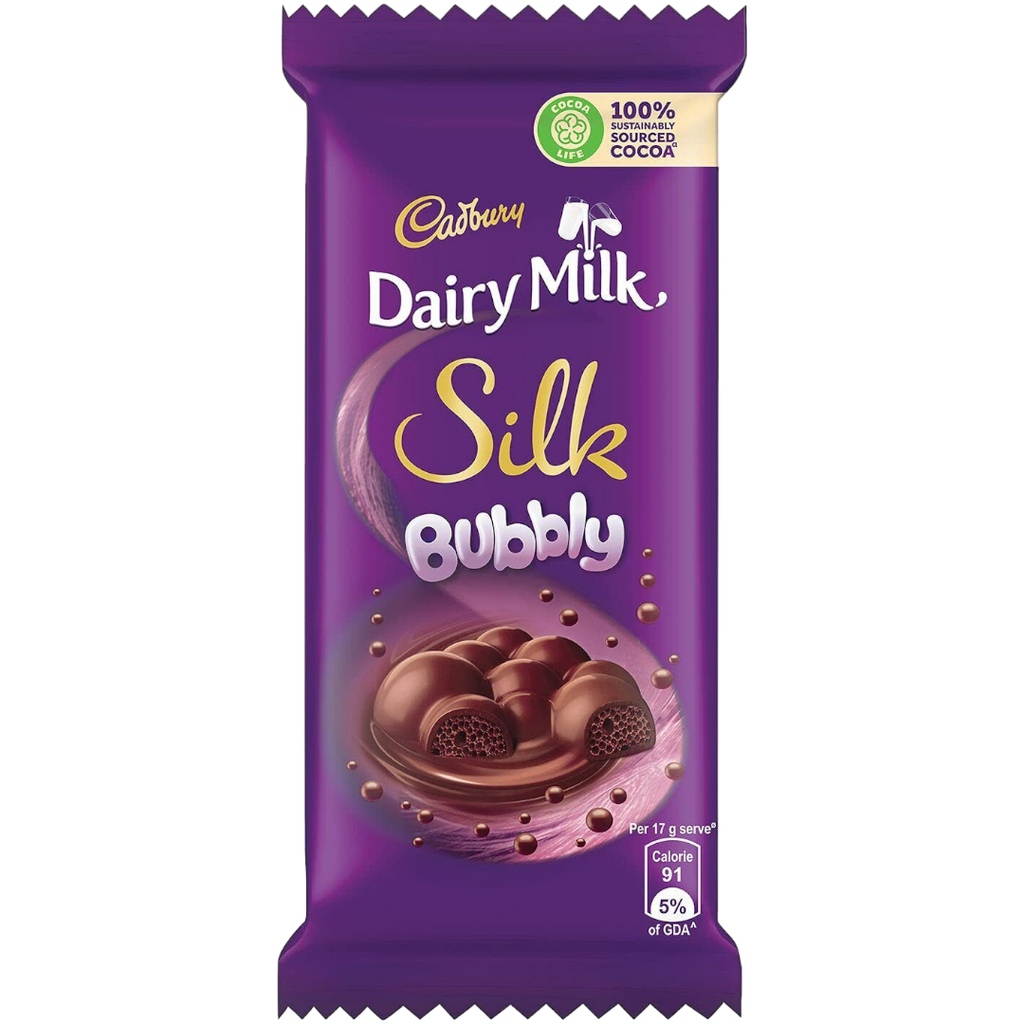 Cadbury Dairy Milk Silk Bubbly (India) - 1.76oz (50g)