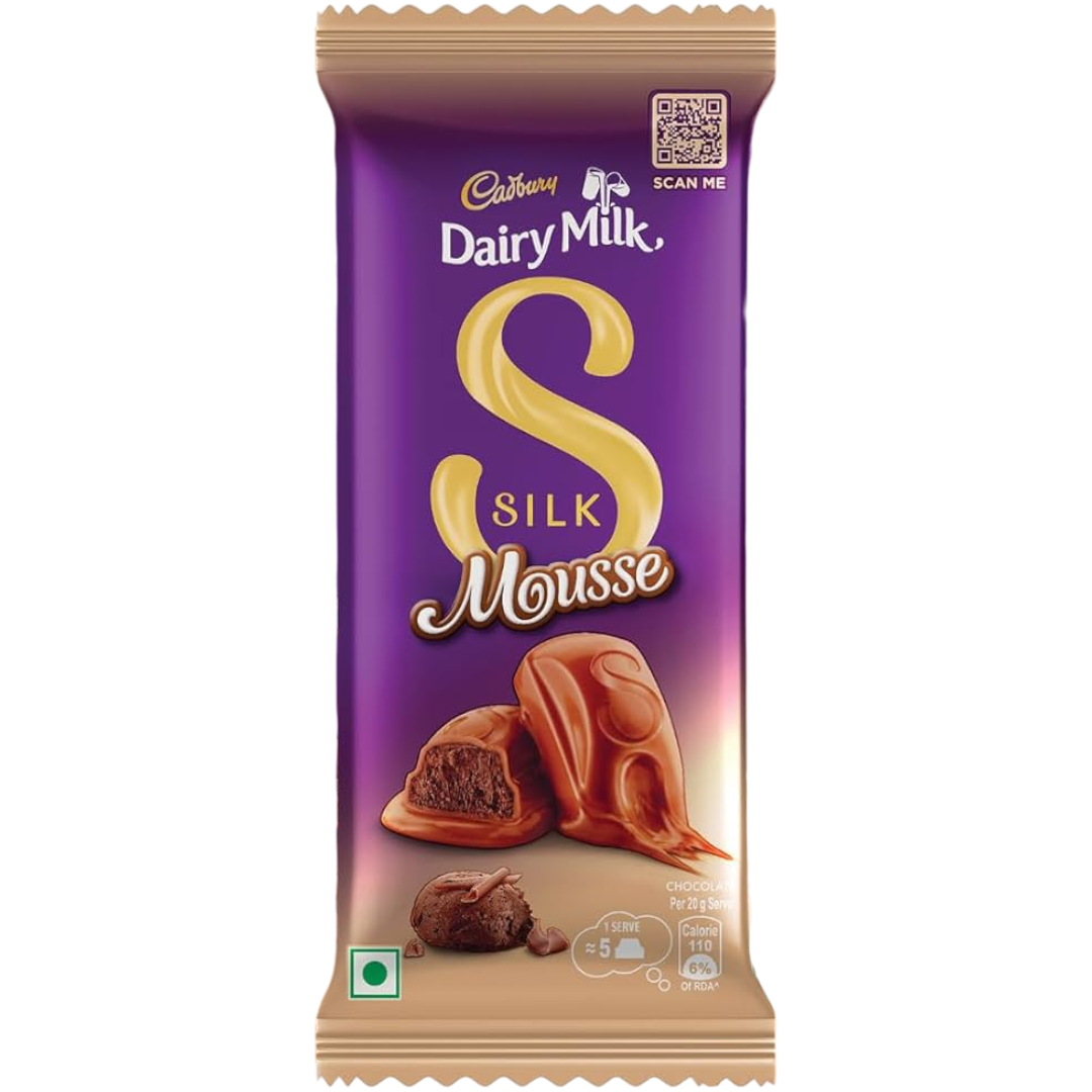 Cadbury Dairy Milk Silk Mousse (India) - 1.76oz (50g) bb 26/06/24 ...