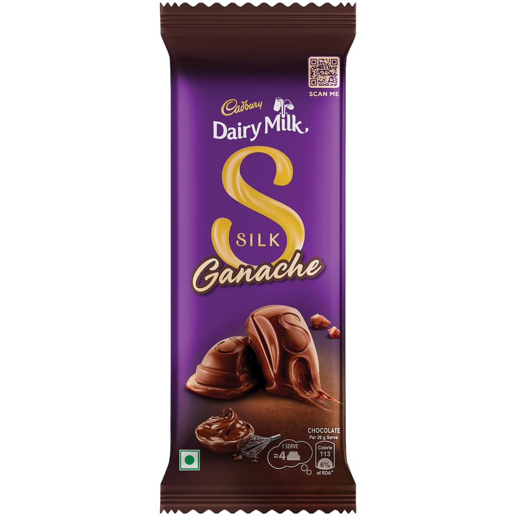 Cadbury Dairy Milk Silk Ganache Sharing Block (India) - 5.15oz (146g) bb26/06/24