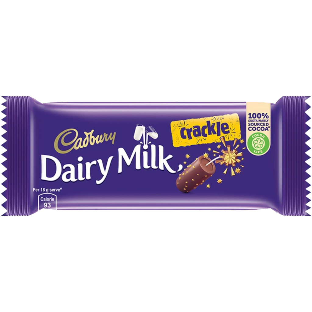 Cadbury Dairy Milk Crackle Rice Crispies (India) - 1.27oz (36g) BB 17/07/24