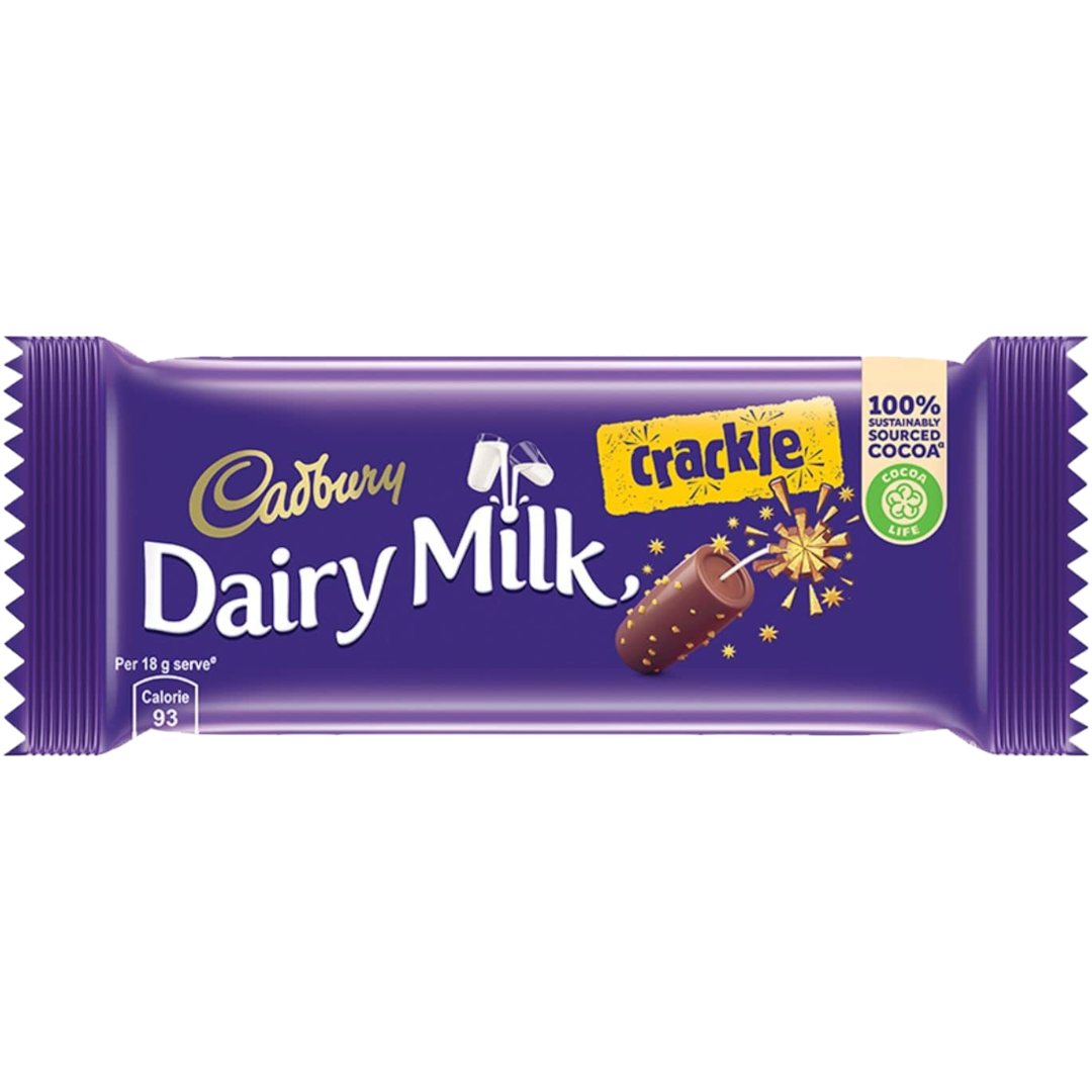 Cadbury Dairy Milk Crackle Rice Crispies (India) - 1.27oz (36g ...