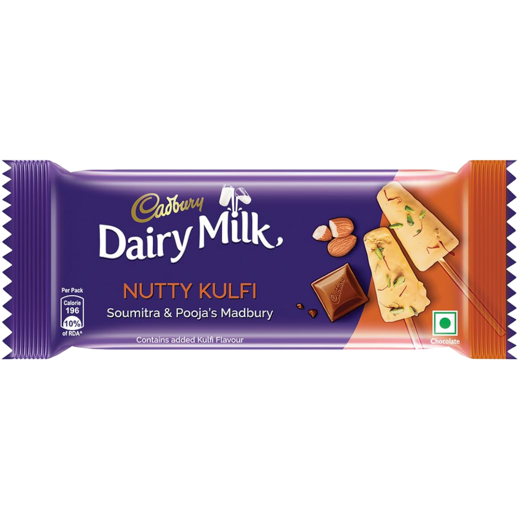 Cadbury Dairy Milk Nutty Kulfi (Indian Ice Cream) Limited Edition (India) - 1.27oz (36g) BB 28/04/24