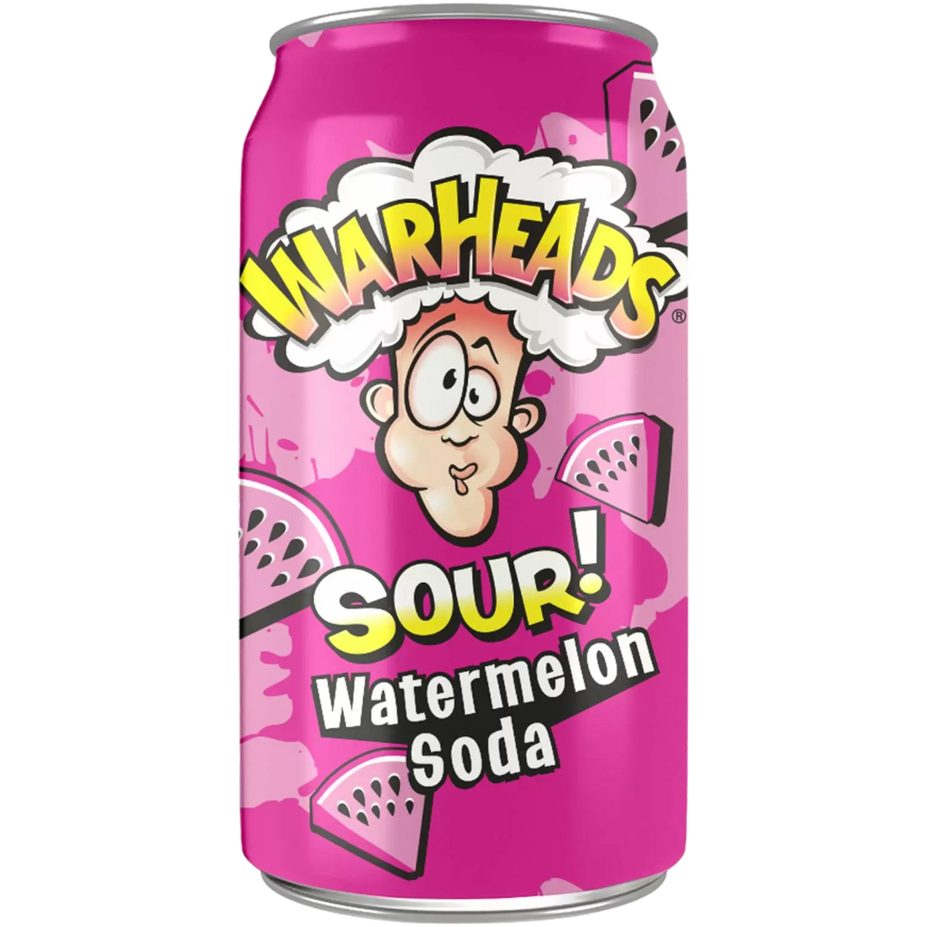Warheads Sour! Watermelon Soda - 12oz (355ml)