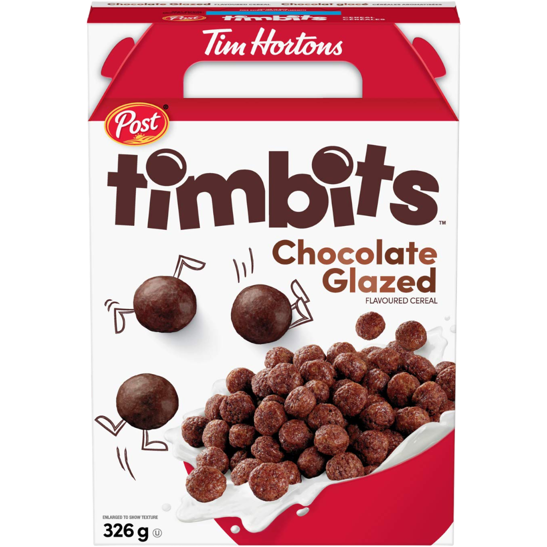 Post Tim Hortons Timbits Chocolate Glazed Cereal (Canada) - 11.5oz (32 ...