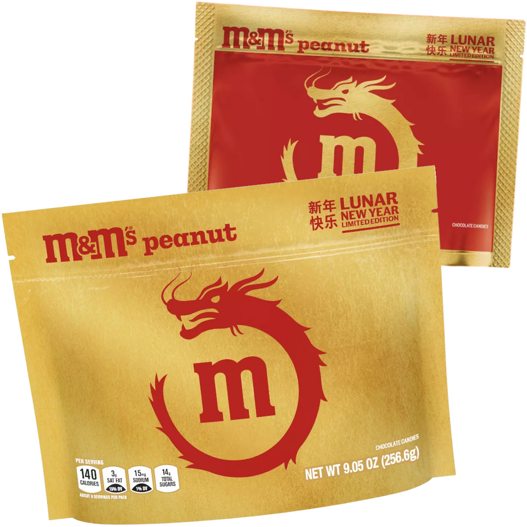 M&M'S Peanut Year Of The Dragon (Lunar New Year) Sharing Bag (Limited Edition) - 9.05oz (256.6g)