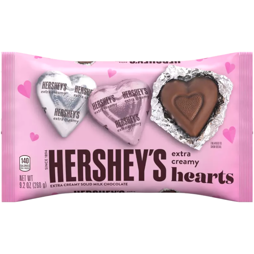 Hershey's Extra Creamy Hearts Share Pack (Valentine's Limited Edition) - 9.2oz (260g)