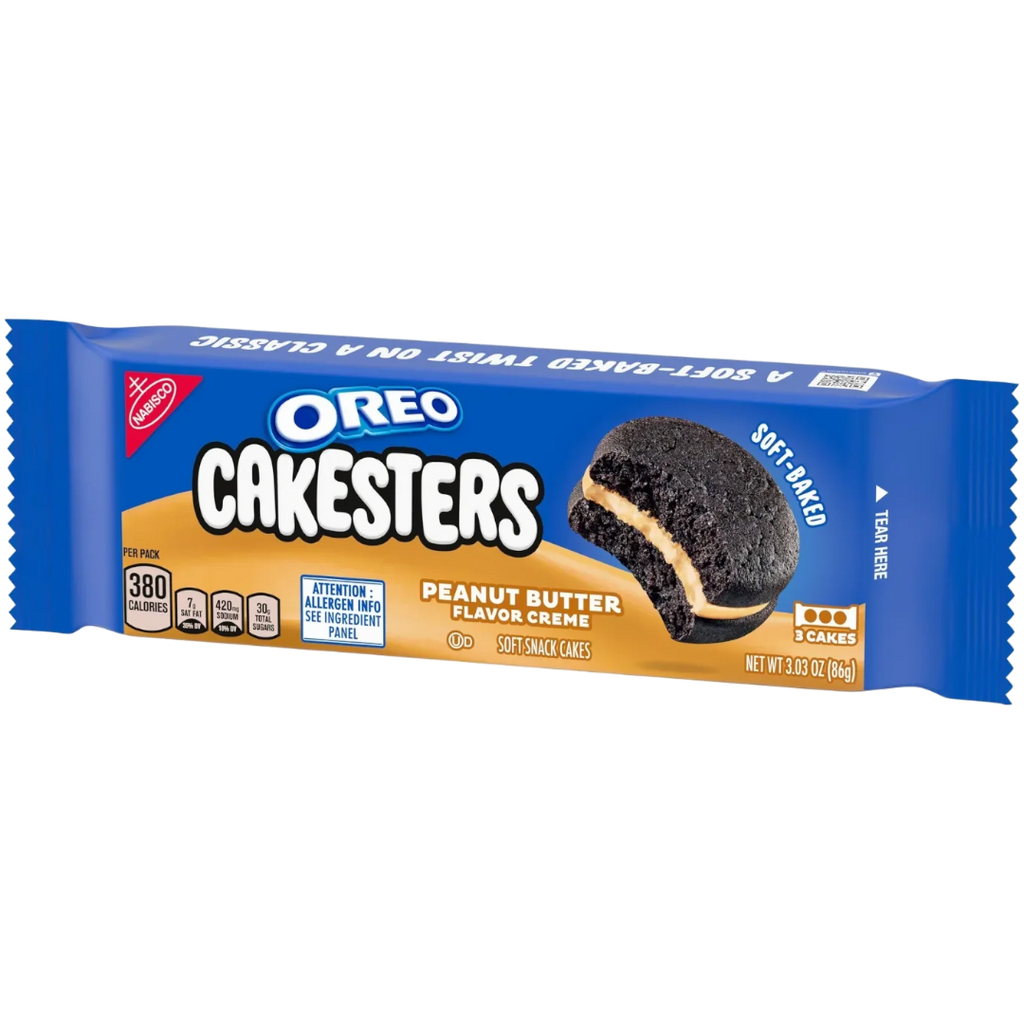 Oreo Cakesters Peanut Butter Flavour - 3.03oz (86g) BB April 24