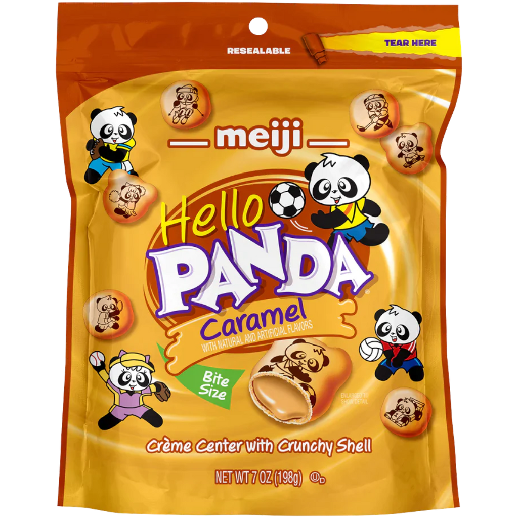 Meiji Hello Panda Caramel Share Bag - 7oz (198g)