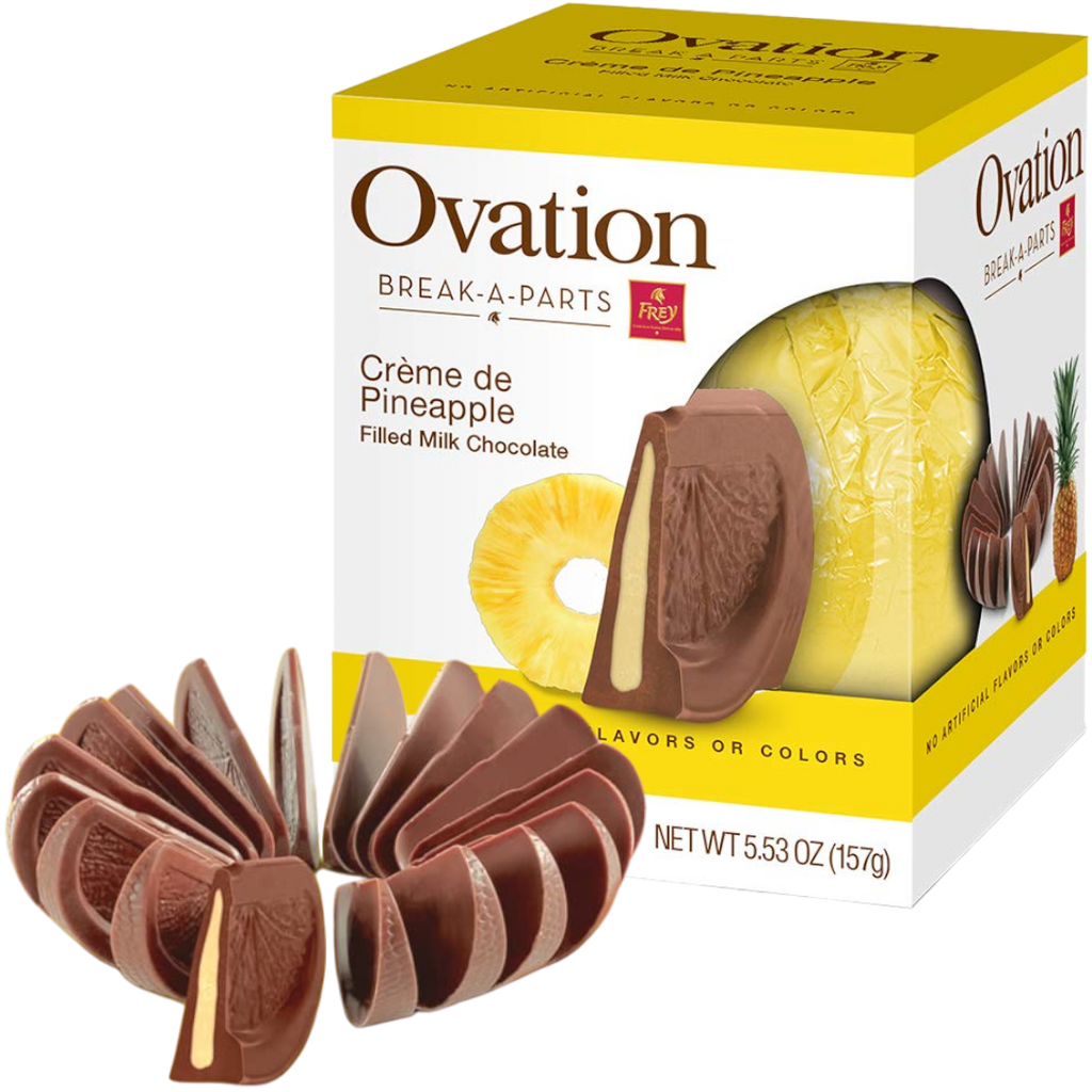 Ovation Break-A-Parts Pineapple Creme Filled Milk Chocolate - 5.53oz (157g)