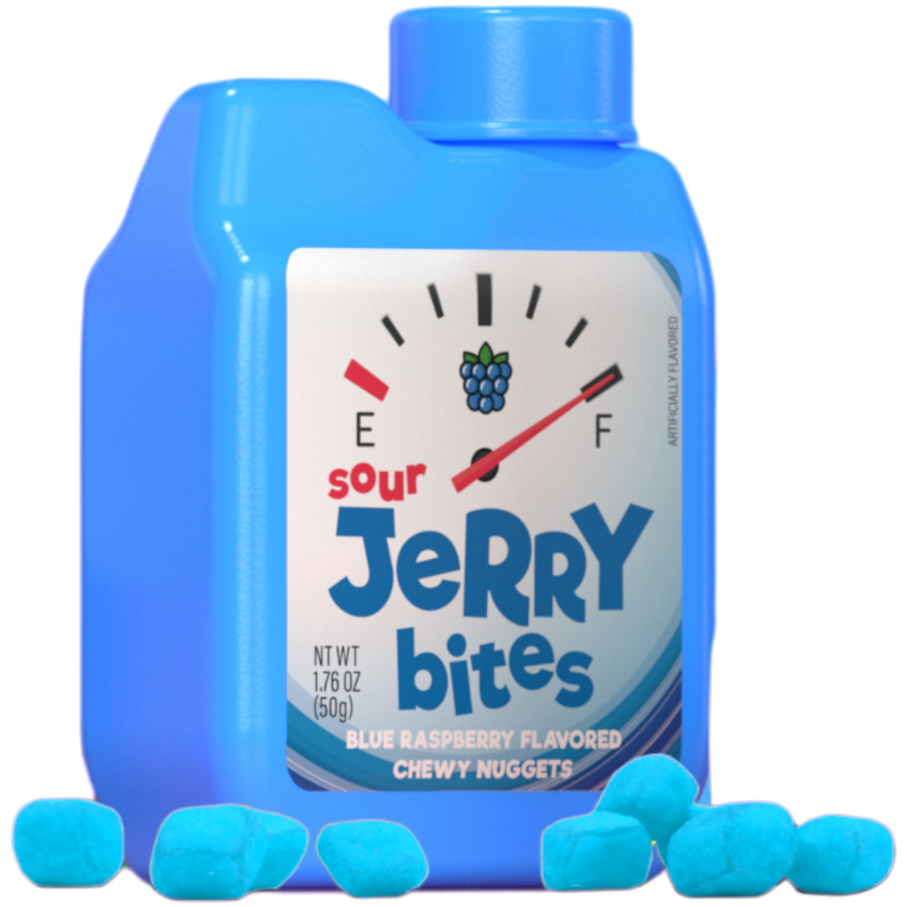 That's Sweet Sour Jerry Bites Blue Raspberry Chewy Nuggets - 1.6oz (45g)