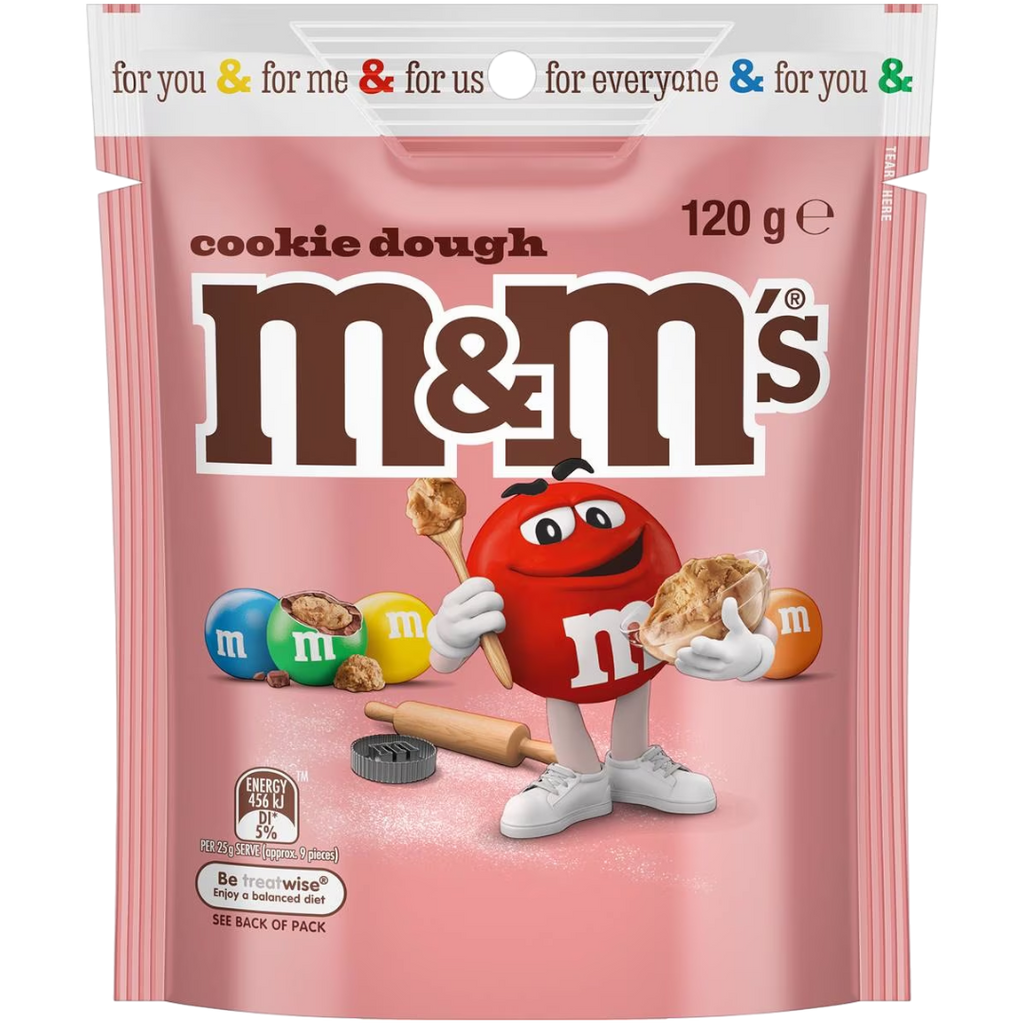 M&M's Cookie Dough Flavour Share Bag (Australia) - 4.2oz (120g)