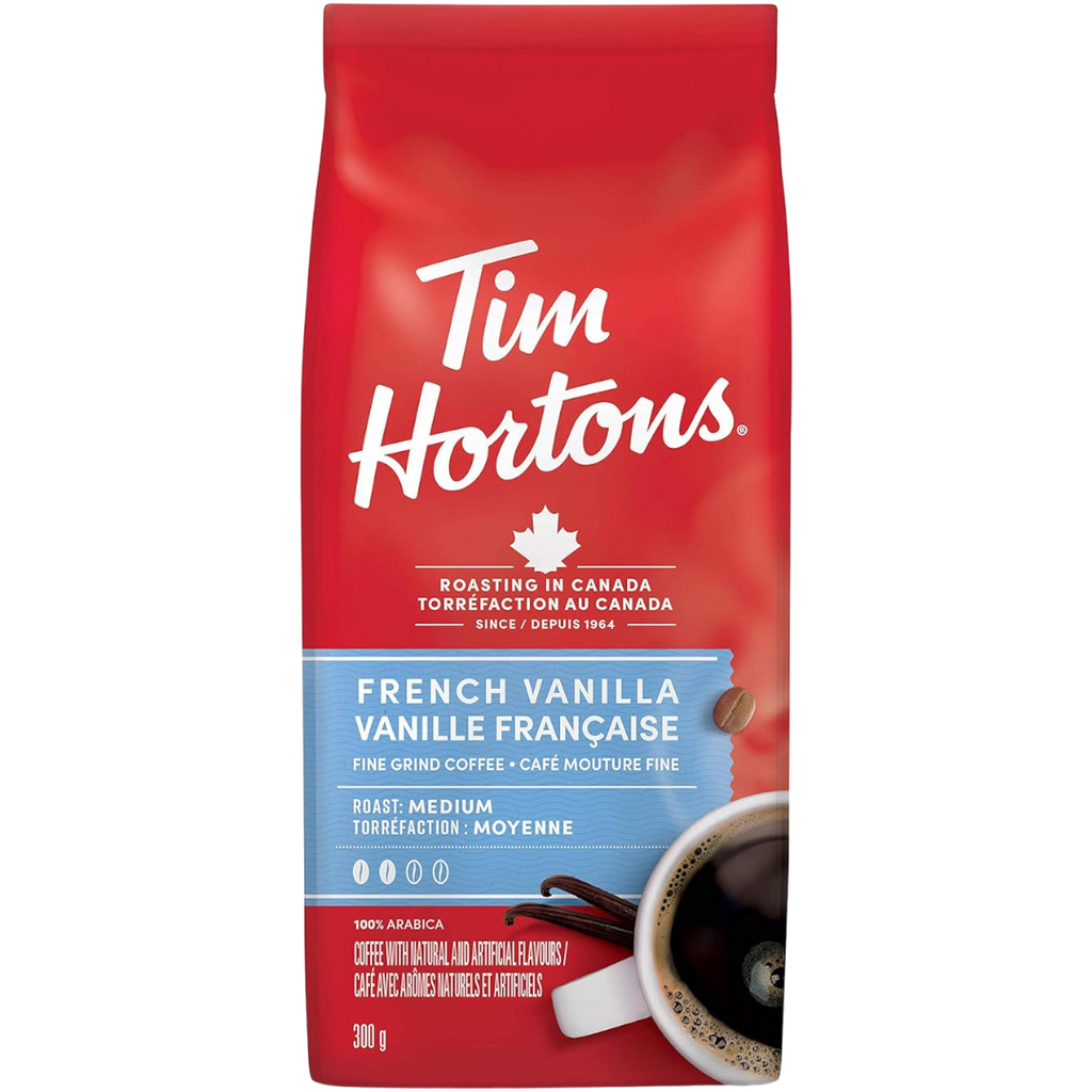 Tim Hortons French Vanilla Flavour Ground Coffee - 10.6oz (300g)