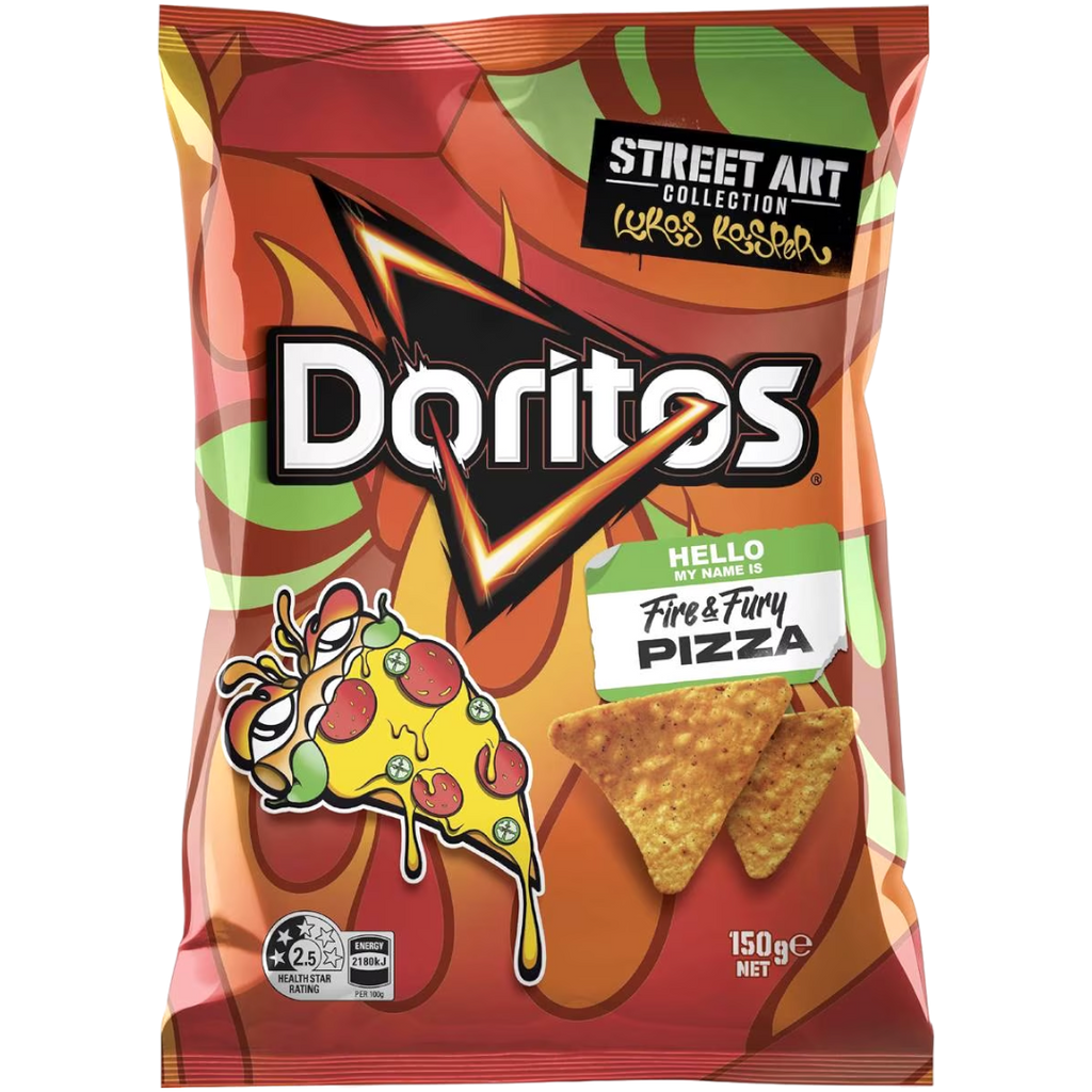 Doritos Fire & Fury Pizza Limited Edition (Australia) - 5.3oz (150g)