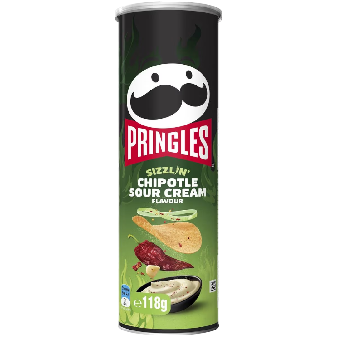 Pringles Sizzlin' Chipotle Sour Cream (Australia) - 4.16oz (118g)