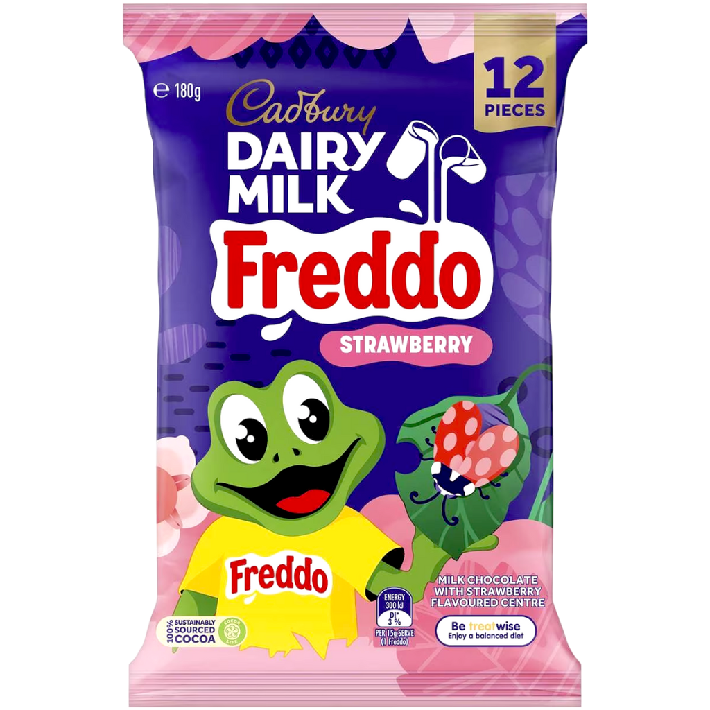 Cadbury Dairy Milk Freddo Strawberry Share Bag (Australia) - 6.3oz (180g)