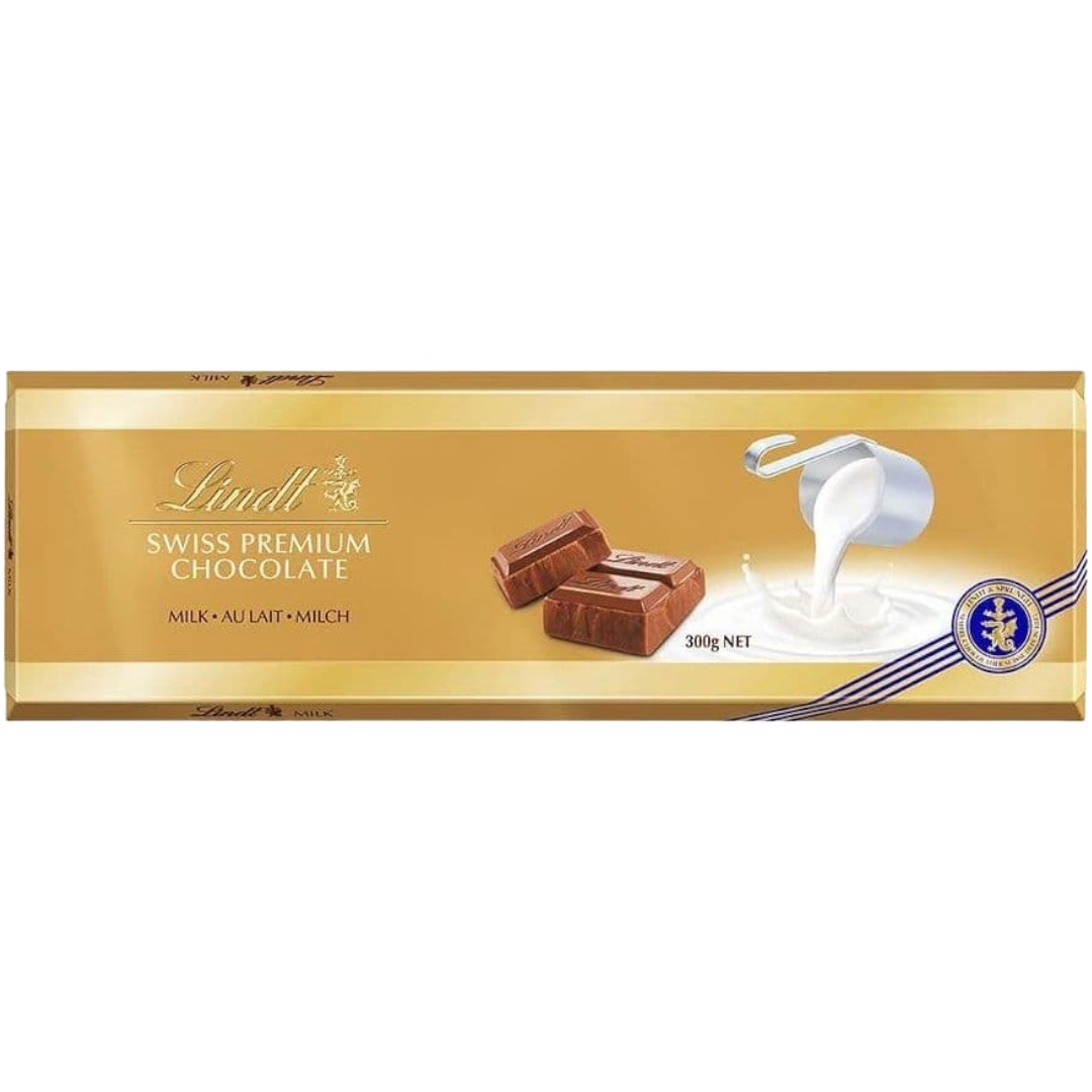 Lindt Gold Milk Chocolate Block (Switzerland) - 10.6oz (300g) | Poppin ...