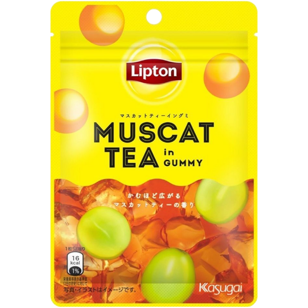 Kasugai Lipton Muscat Tea in Gummy Gummies (Japan) - 1.4oz (39g)