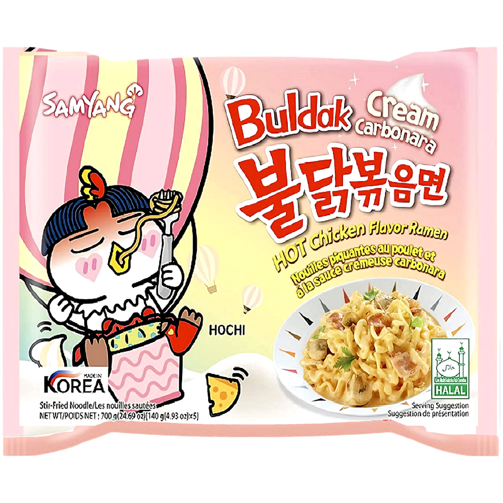 Samyang Buldak Cream Carbonara Flavour Ramen - 4.9oz (140g)