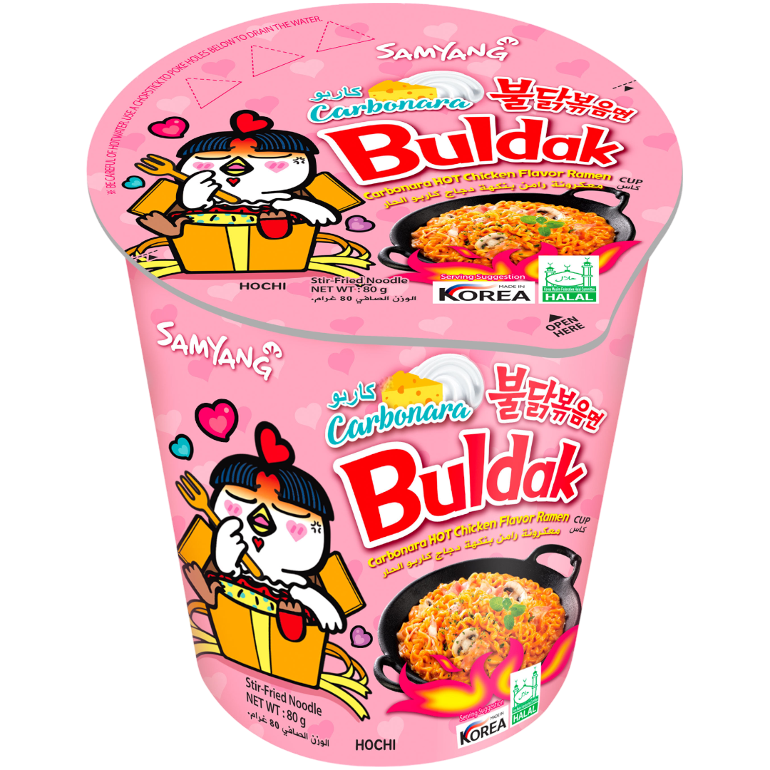 Samyang Buldak Carbonara Flavour Ramen Cup - 2.82oz (80g)