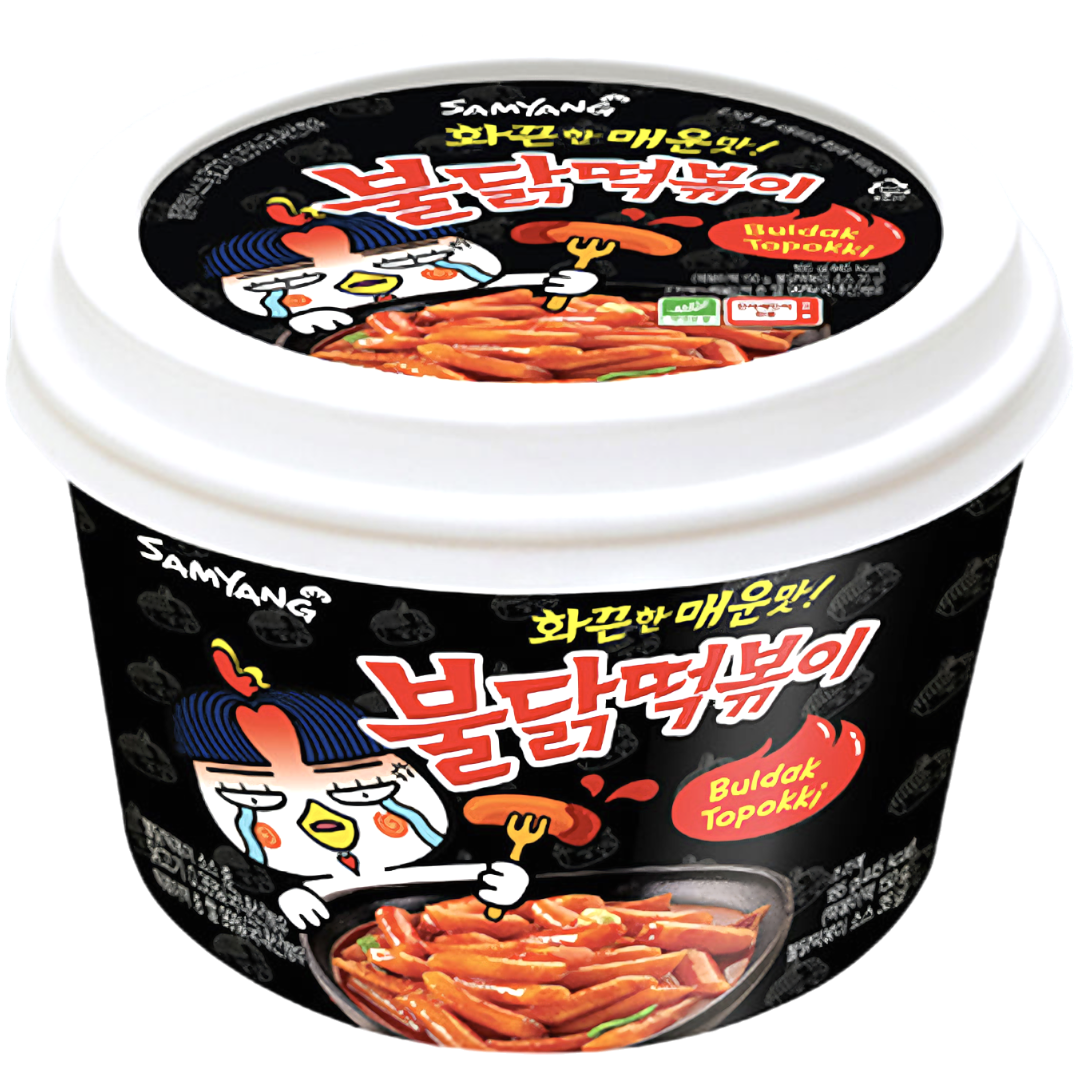 Samyang Buldak Hot Chicken Flavour Topokki Rice Cake Bowl - 6.53oz (185g)