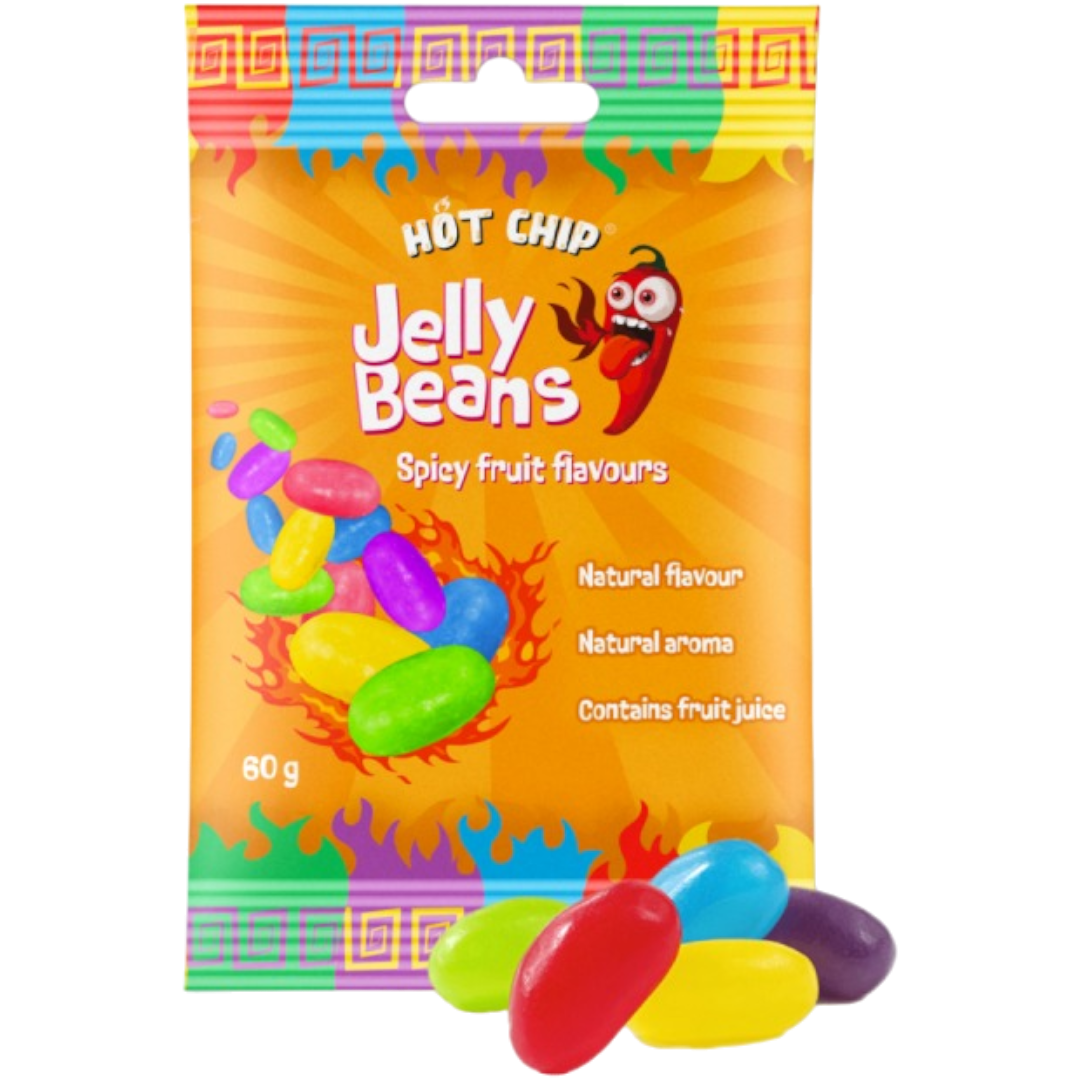 Hot Chip Challenge Jelly Beans Spicy Fruits Flavours - 2.1oz (60g)