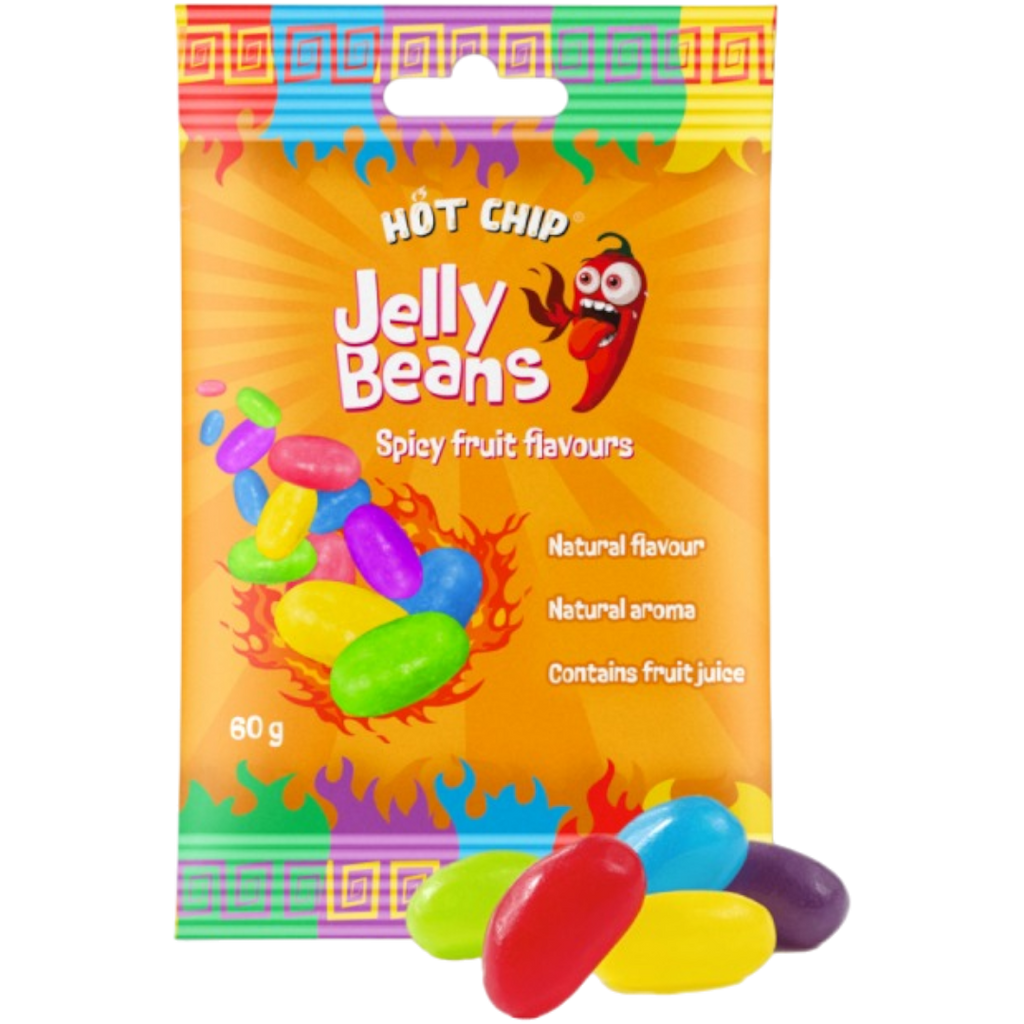 Hot Chip Challenge Jelly Beans Spicy Fruits Flavours - 2.1oz (60g)