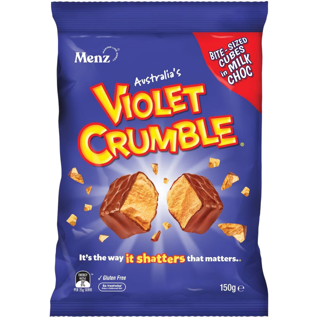 Robern Menz Violet Crumble Chocolate Bites Share Bag (Australia) - 5.3oz (150g)