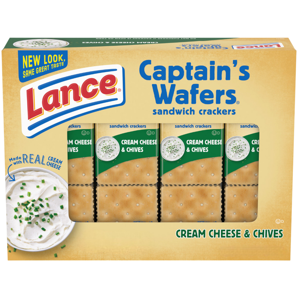 Lance Captain's Wafers Cream Cheese & Chives Sandwich Crackers - 5.5oz (156g)