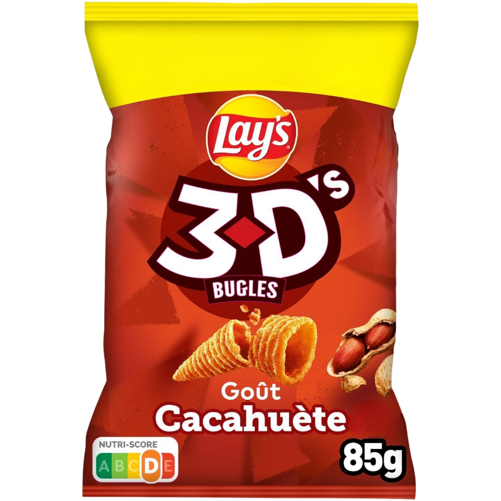 Lay's 3D Bugles Peanut Flavour (France)  - 3oz (85g)