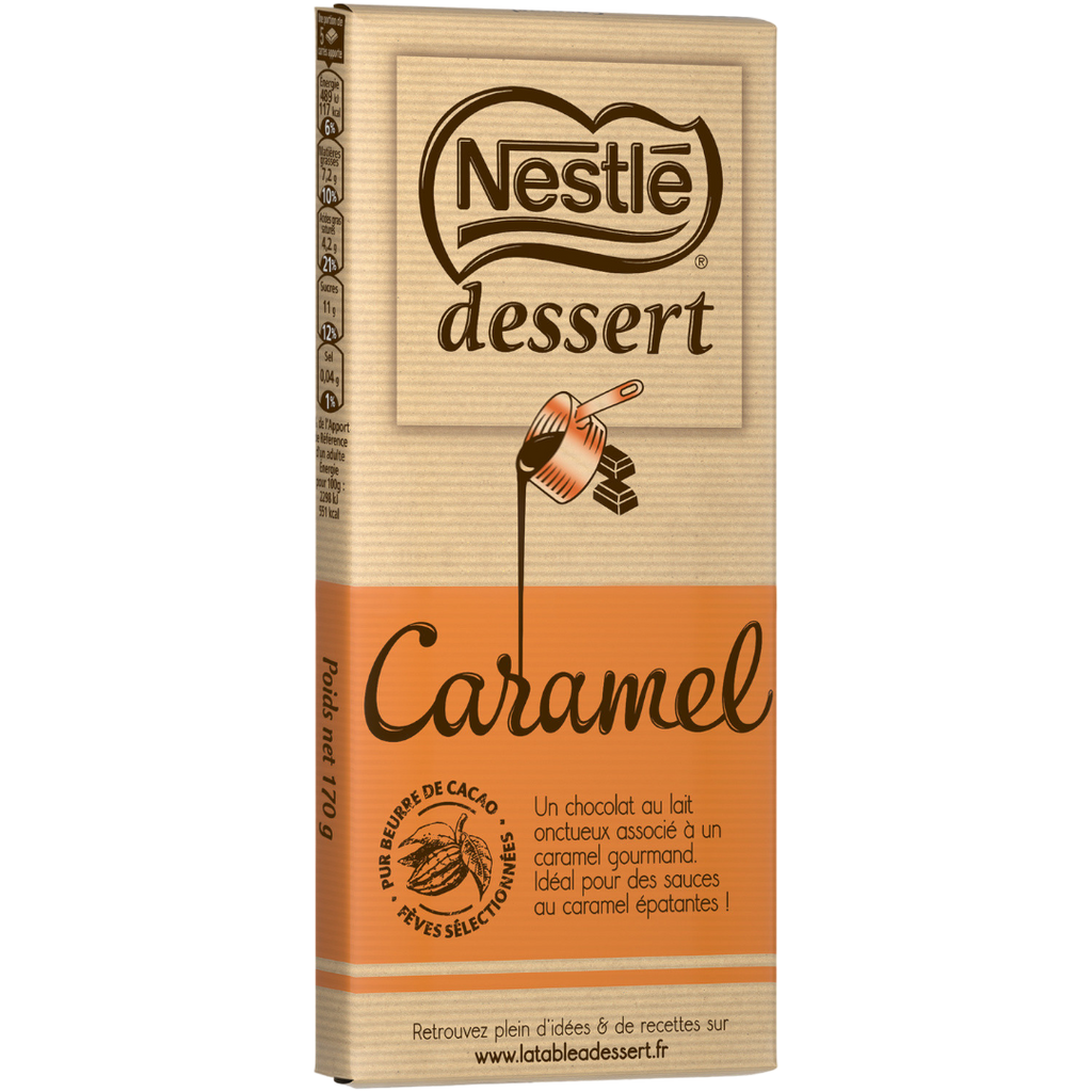 Nestle Dessert Caramel Chocolate Block (France) - 6oz (170g)