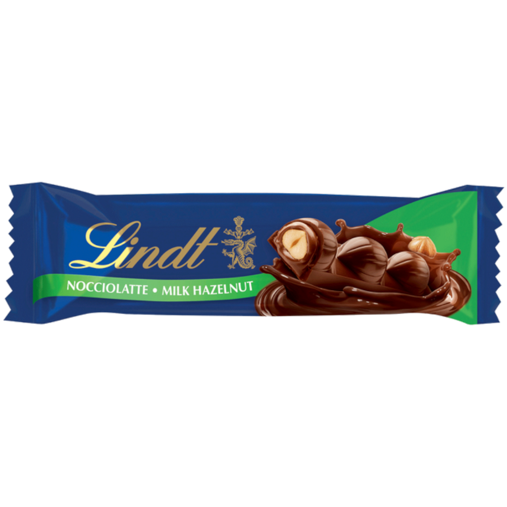 Lindt Nocciolatte Hazelnut Milk Chocolate Bar (Switzerland) - 1.23oz (35g)