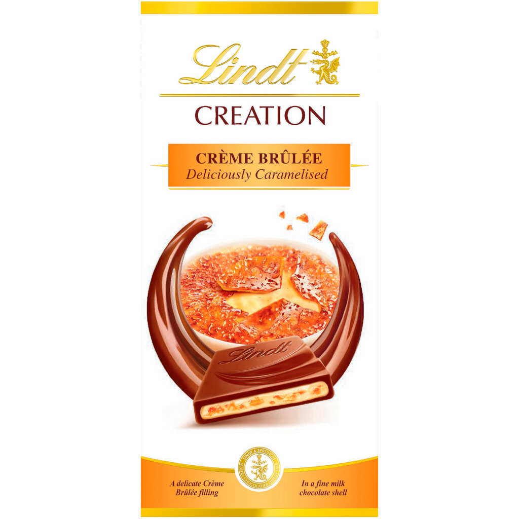 Lindt Creation Creme Brulee Chocolate Block (Switzerland) - 5.3oz (150g)