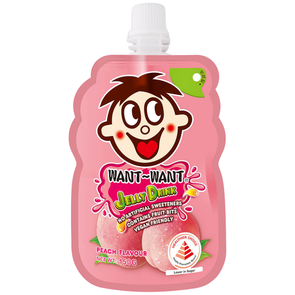 Want Want Fruit Jelly Drink Peach Flavour - 5.29oz (150g)