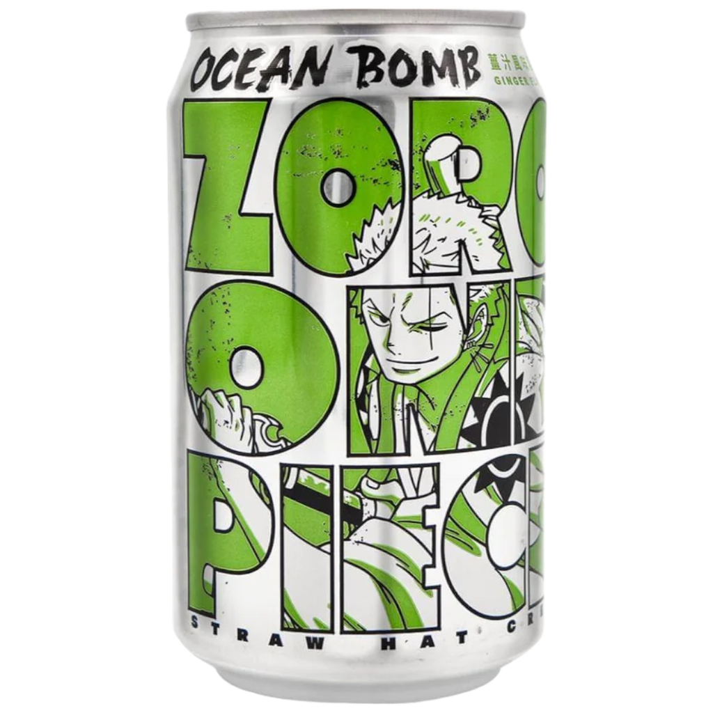 Ocean Bomb One Piece Honey Lemon Flavour Sparkling Water (Zoro) - 11.1fl.oz (330ml)