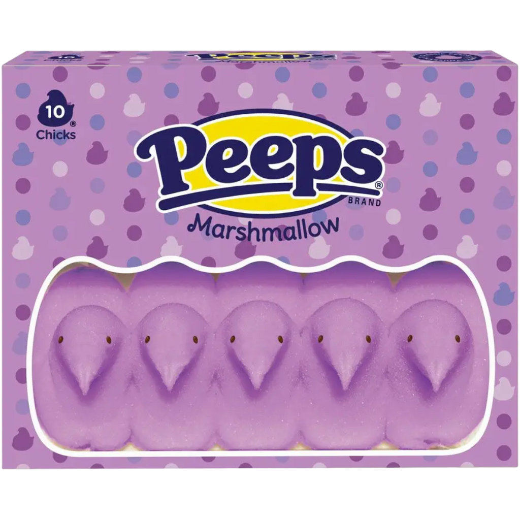 Peeps Purple Marshmallow Chicks 10 Pack (Easter Limited Edition) - 3oz (85g)