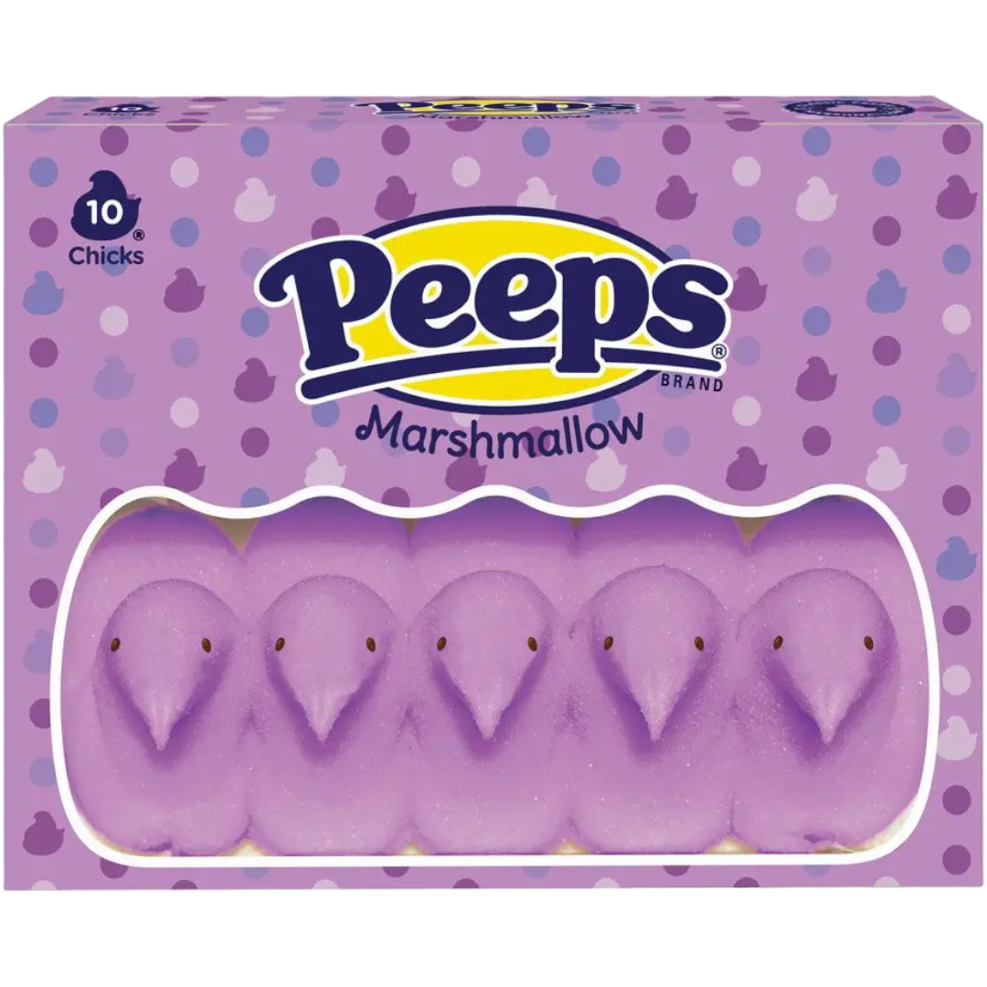 Peeps Purple Marshmallow Chicks 10 Pack (Easter Limited Edition) - 3oz ...