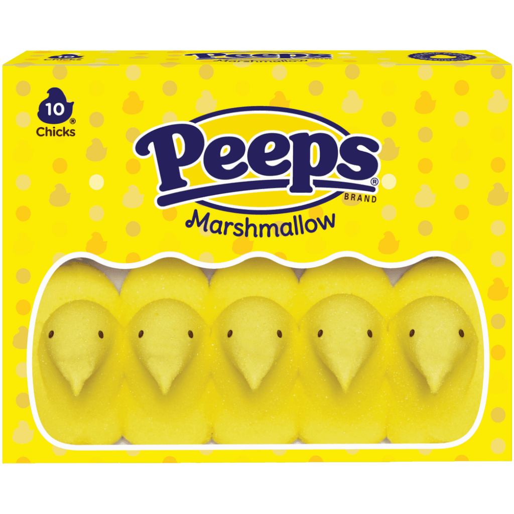Peeps Yellow Marshmallow Chicks 10 Pack (Easter Limited Edition) - 3oz (85g)