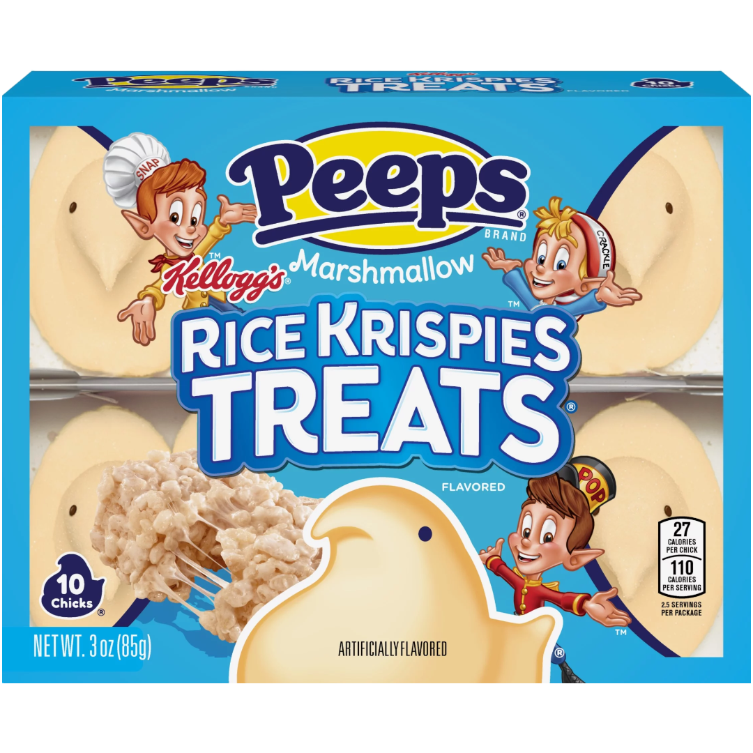 Peeps Rice Krispies Treats Chicks 10 Pack (Easter Limited Edition) - 3oz (85g)