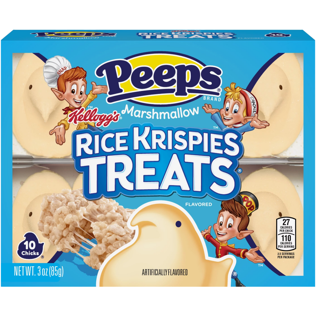 Peeps Rice Krispies Treats Chicks 10 Pack (Easter Limited Edition) - 3oz (85g)