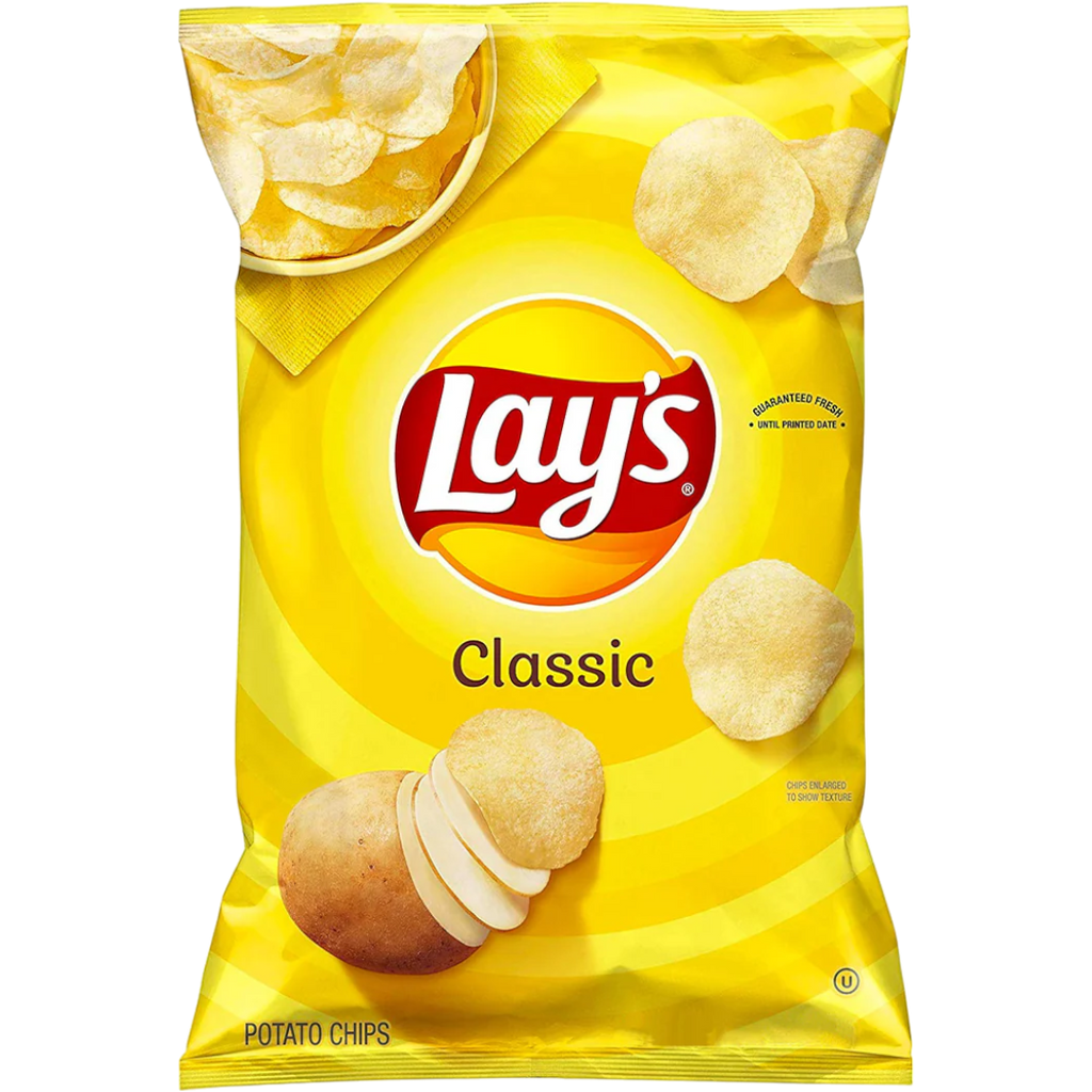 Lay's Classic Flavoured Potato Crisps (USA Version) - 6.5oz (184.2g)