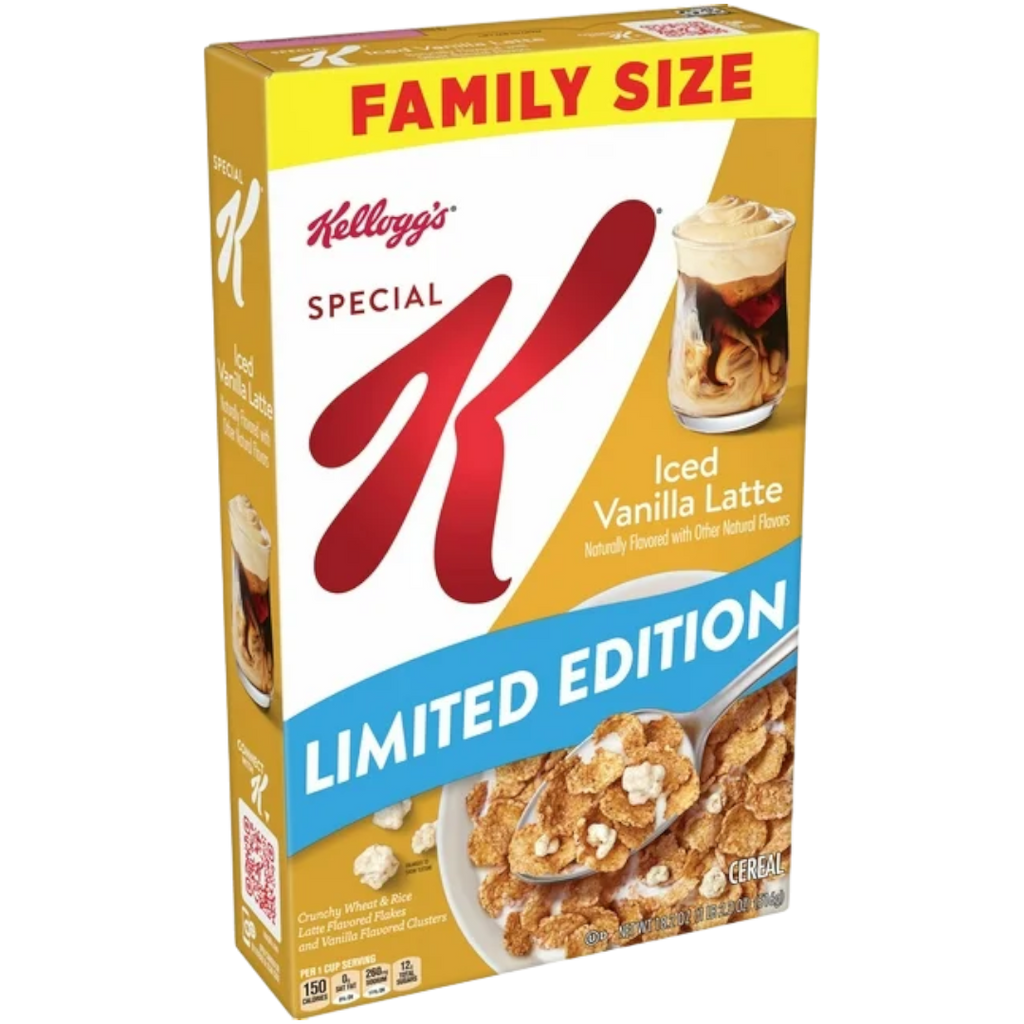 Special K Iced Vanilla Latte Breakfast Cereal Family Size (Limited Edition) - 18.2oz (516g)